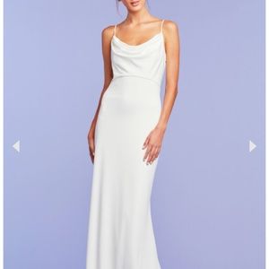 Tucker Draped Slip Gown
